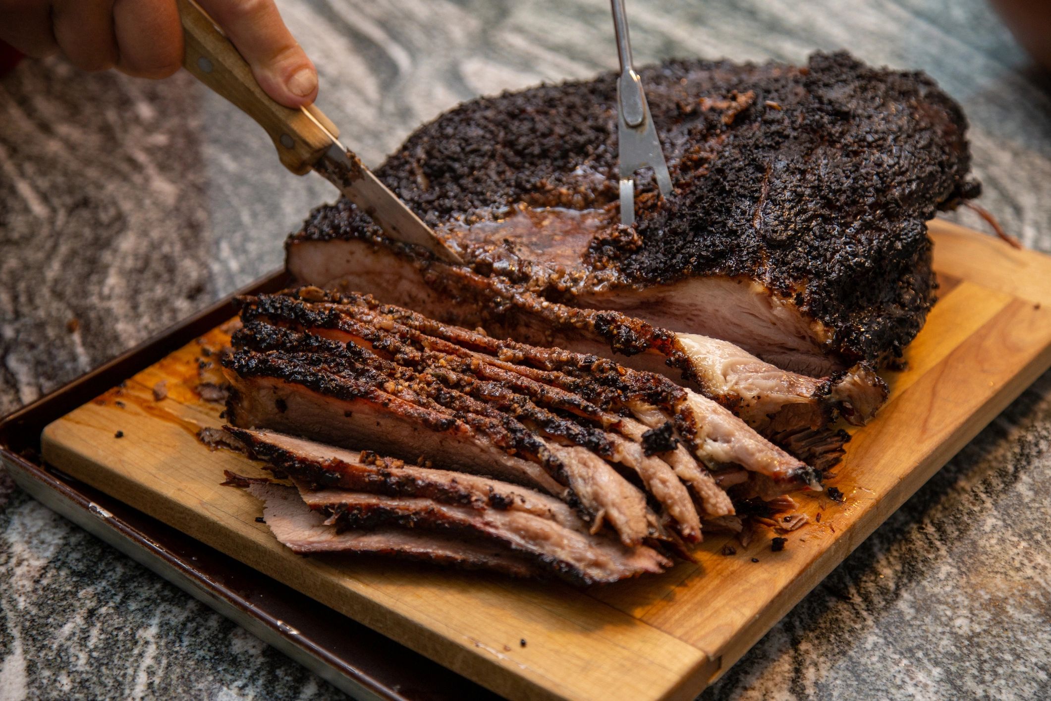 artisan smoked brisket BBQ